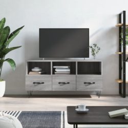 vidaXL TV-benk grå sonoma 102x36x50 cm konstruert tre