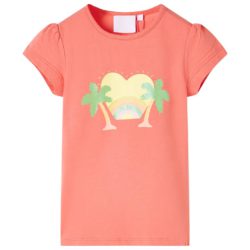 T-skjorte for barn korall 104
