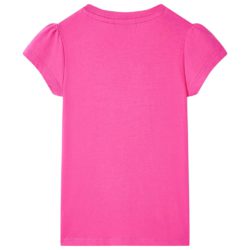 T-skjorte for barn mørkerosa 116