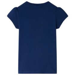 T-skjorte for barn marineblå 128