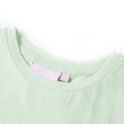 T-skjorte for barn med volangermer myk grønn 104