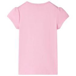 T-skjorte for barn knallrosa 128