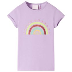 T-skjorte for barn lilla 104