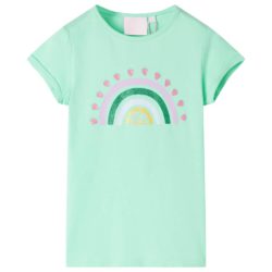 T-skjorte for barn knallgrønn 92