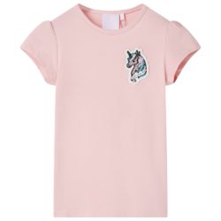 T-skjorte for barn lyserosa 116