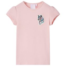 T-skjorte for barn lyserosa 128