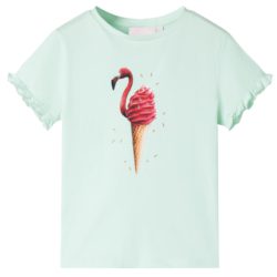 T-skjorte for barn lysemynte 116