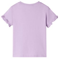 T-skjorte for barn lilla 140