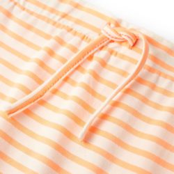 Rett skjørt for barn med striper fluorescerende oransje 92