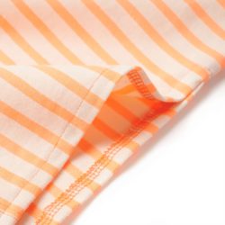 Rett skjørt for barn med striper fluorescerende oransje 92
