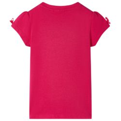 T-skjorte for barn knallrosa 92