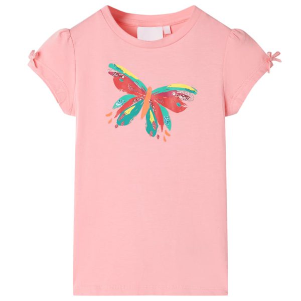 T-skjorte for barn rosa 128