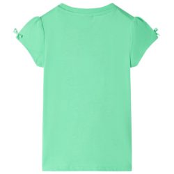 T-skjorte for barn lysegrønn 140