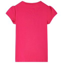 T-skjorte for barn knallrosa 140