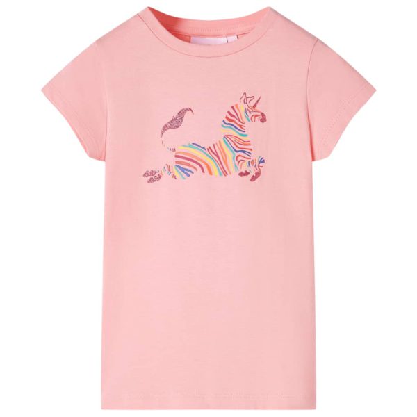 T-skjorte for barn rosa 116