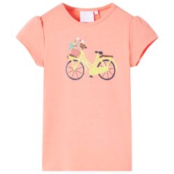 T-skjorte for barn neonkorall 104