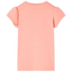 T-skjorte for barn neonkorall 116