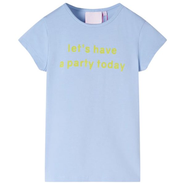 T-skjorte for barn blå 104