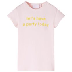 T-skjorte for barn myk rosa 116