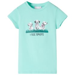 T-skjorte for barn lysemynte 116