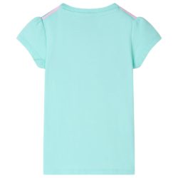 T-skjorte for barn lysemynte 140