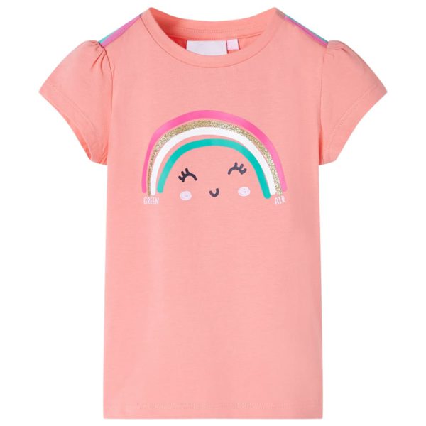 T-skjorte for barn lysekorall 104