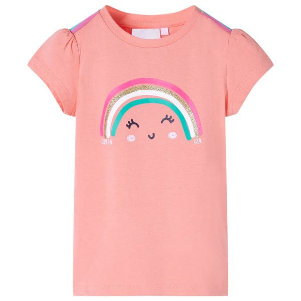 T-skjorte for barn lysekorall 128
