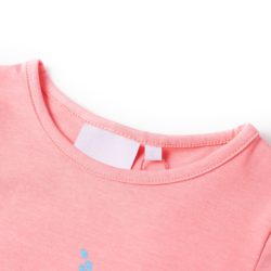 T-skjorte for barn med knallrosa 104
