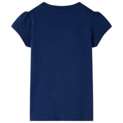 T-skjorte for barn marineblå 92