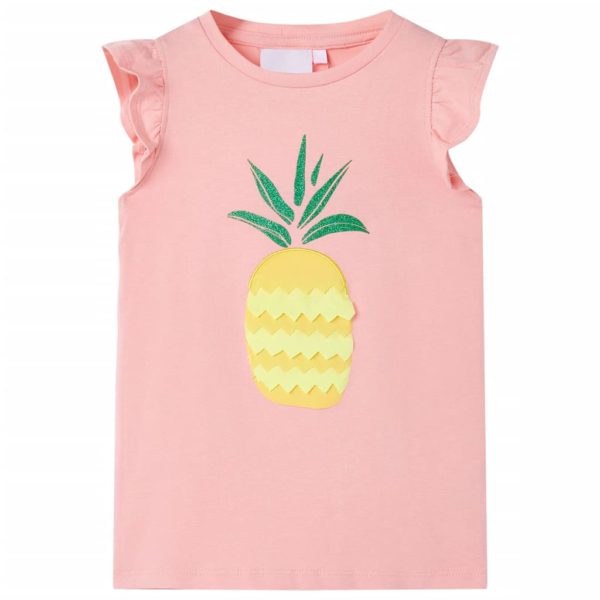 T-skjorte for barn rosa 140