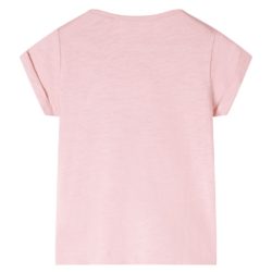T-skjorte for barn lyserosa 104