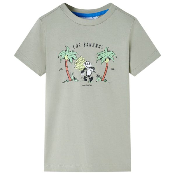 T-skjorte for barn lysekaki 104
