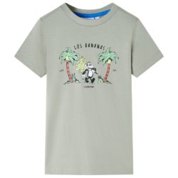 T-skjorte for barn lysekaki 140