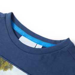T-skjorte for barn mørkeblå 92