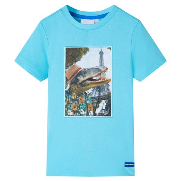 T-skjorte for barn aqua 128