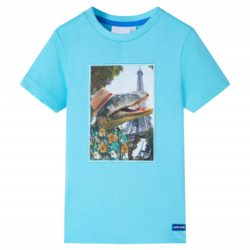 T-skjorte for barn aqua 140