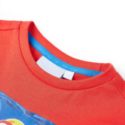 T-skjorte for barn med korte ermer rød 104