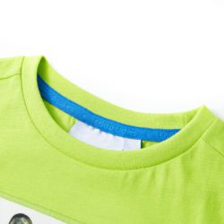 T-skjorte for barn med korte ermer limett 116
