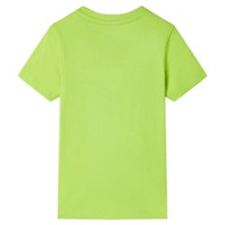 T-skjorte for barn med korte ermer limett 140