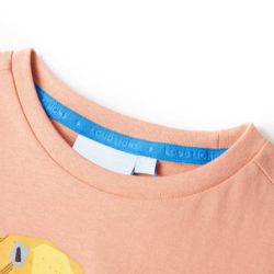 T-skjorte for barn lyseoransje 128