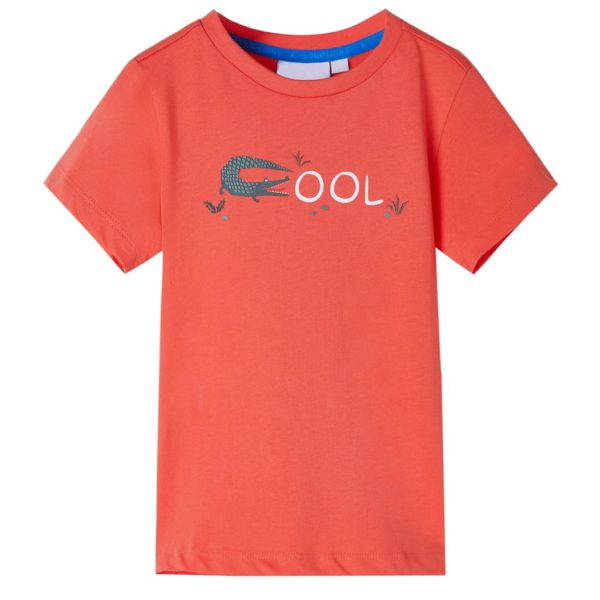 T-skjorte for barn med korte ermer lyserød 92
