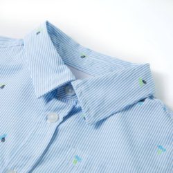 Barneskjorte lyseblå 140