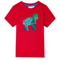 T-skjorte for barn rød 116