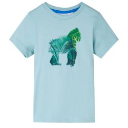 T-skjorte for barn lyse aqua 104
