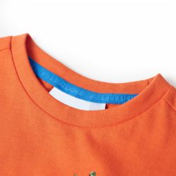 T-skjorte for barn knalloransje 128