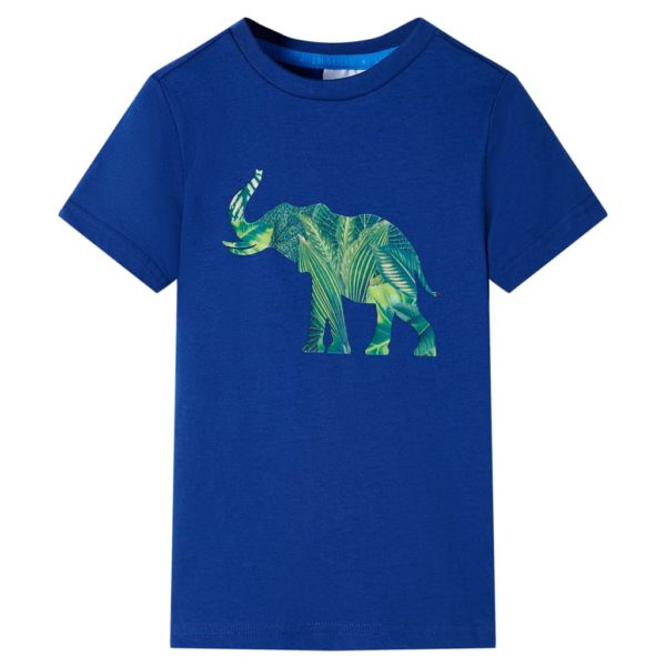 T-skjorte for barn marineblå 104