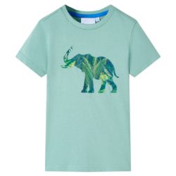 T-skjorte for barn lysekaki 92