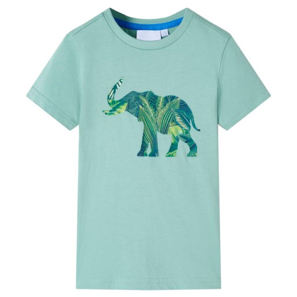 T-skjorte for barn lysekaki 104