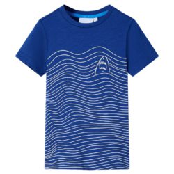 T-skjorte for barn mørkeblå 116