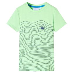 T-skjorte for barn neongrønn 104